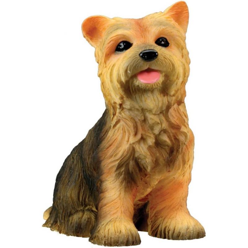 Yorkshire Terrier Puppy / Dog - Yorkie Statue Figurine Sculpture Model