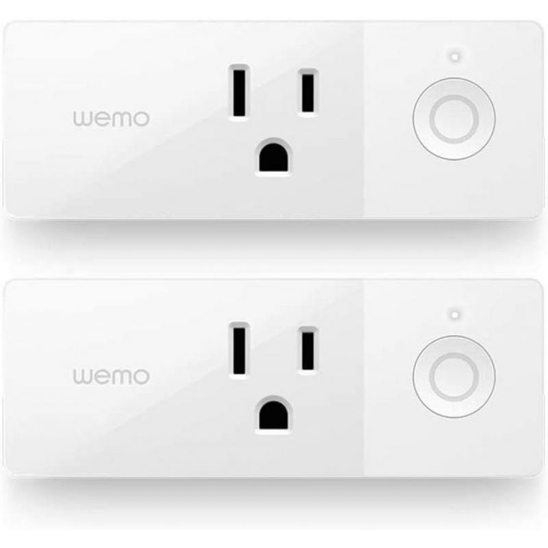 Wemo Mini Smart Plug, 2-Pack