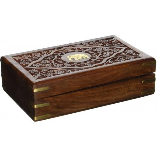 Stylla London PMK Wooden Jewelry Box