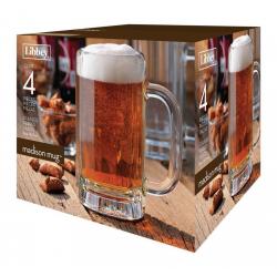 Libby 4 Piece Madison Mug, 16 Ounces