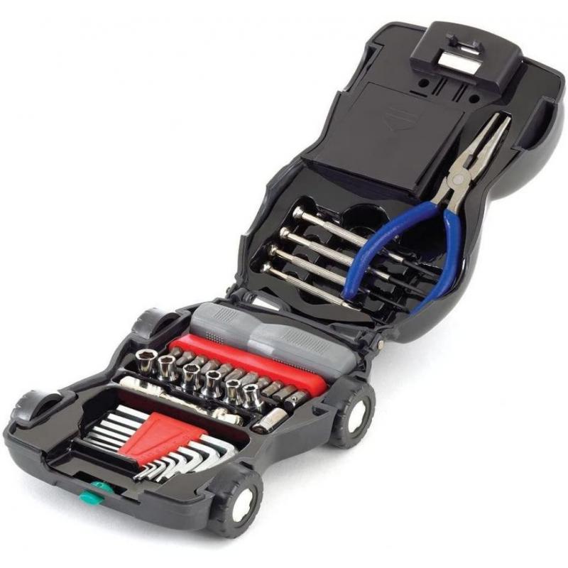 34 Piece Car Hardware Toolkit With Light by Furniture Creations