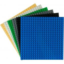 Classic Baseplates 10 x 10 Stackable Brick Baseplates by Strictly Briks | 100% Compatible with All Major Brands (6 Pack)