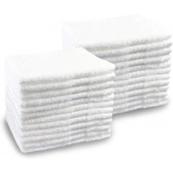 Pacific Linens 24-Pack, White, 100% Cotton Towel
