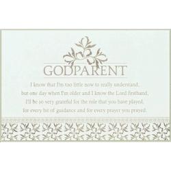 Dicksons Godparent Every Prayer You Prayed Soft Scrolled Ivory Wood Wall Sign Plaque