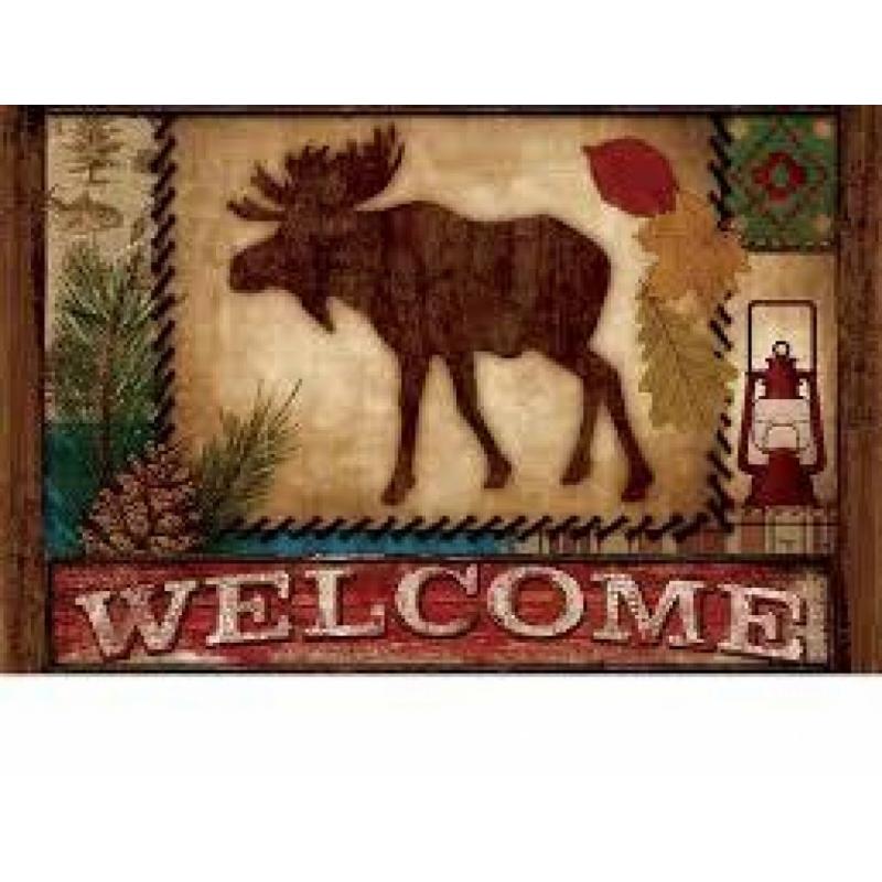 Welcome Moose Doormat- Custom DÉcor