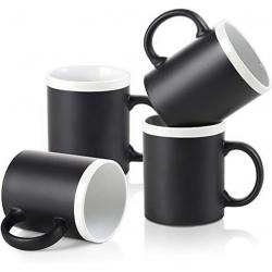 LIFVER 12 Ounce Coffee Mugs Set of 4