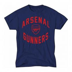 Arsenal FC Navy Gunners -Navy Blue and Red Arsenal T-Shirt XXL
