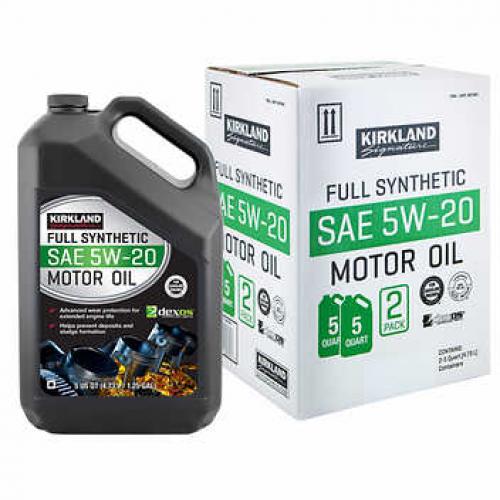 Kirkland Signature 5W-20 Full Synthetic Motor Oil 5-quart, 2-pack