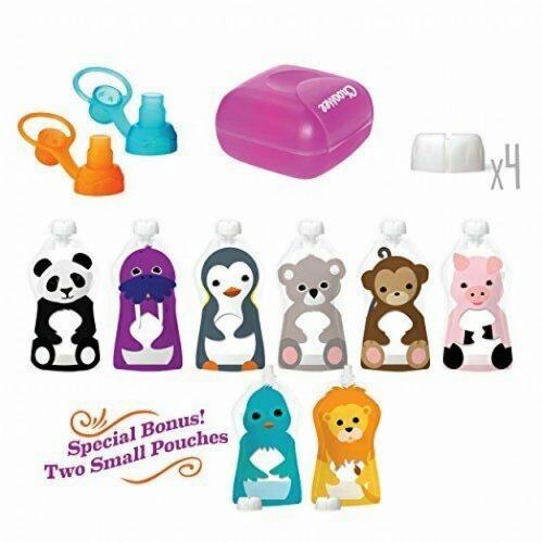 Reusable Food Pouches by Squooshi (Family Starter Kit)