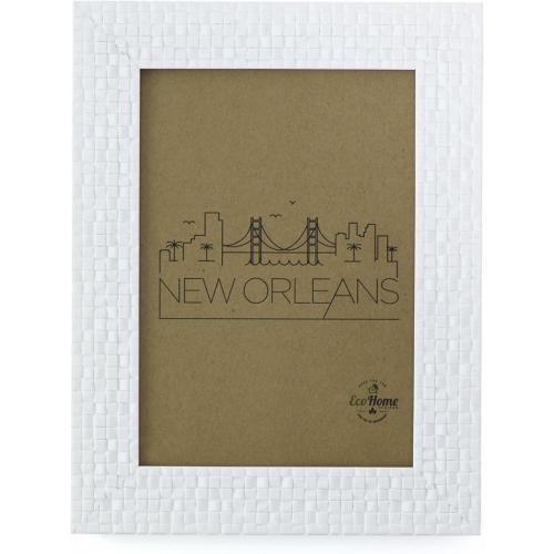 5x7 Picture Frame White Tile