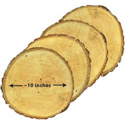 Decorative Tree Discs, Large (9-11 inches, Set of 4)
