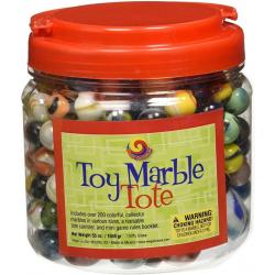 Mega Fun Marble Mat Game and Large Tub with Over 200 Glass Marbles