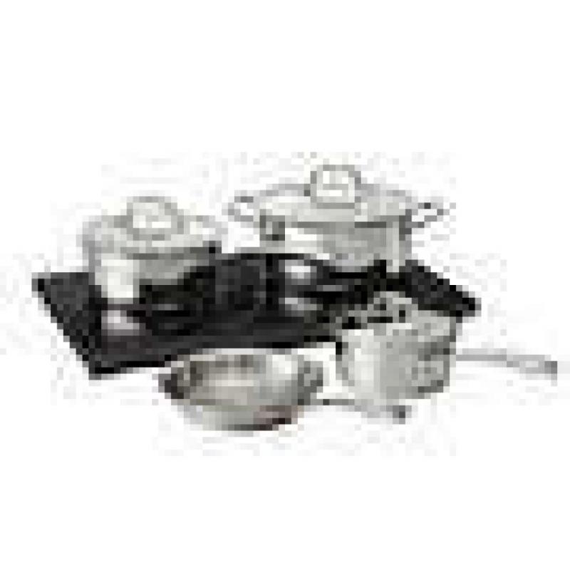 Induction Cooking System – Tri-Ply Base SS Cookware - Tramontina 8-Piece Double Hob