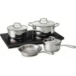 Induction Cooking System – Tri-Ply Base SS Cookware - Tramontina 8-Piece Double Hob