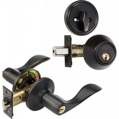 Dynasty Hardware Keyed Entry Lever & Deadbolt