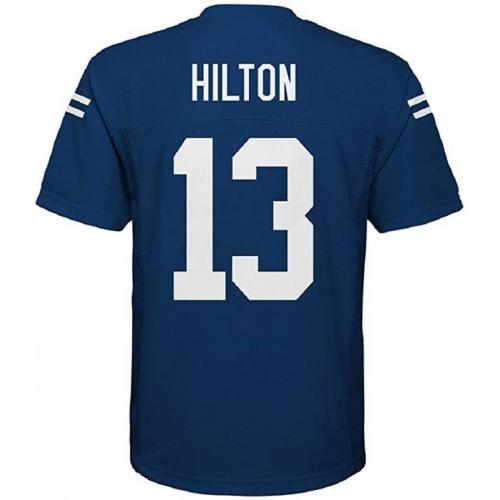 Hilton Indianapolis Colts NFL Youth 14/16 Blue Home Mid-Tier Jersey (large)