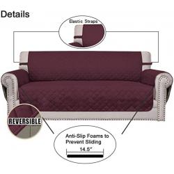 Easy-Going Reversible Slipcover -78” Oversized Sofa, Machine Washable, Water Resistant Furniture Protector with Elastic Straps, Anti-slip
