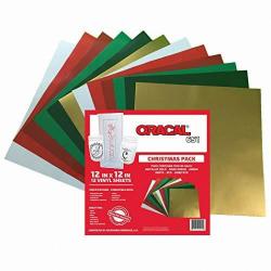 Oracal Christmas Pack Vinyl Sheets - Adhesive Craft Vinyl