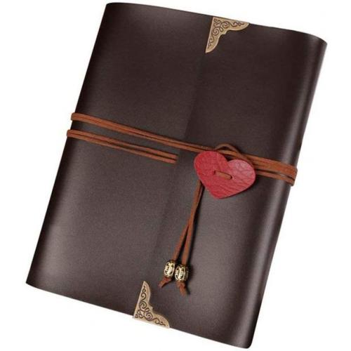 XDOBO Wedding Photo Album DIY Scrapbook with Love Heart Leather Cover