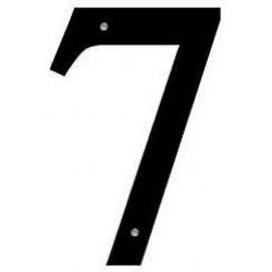 House Number 7 Black Metal 6 Number - Wrought Iron