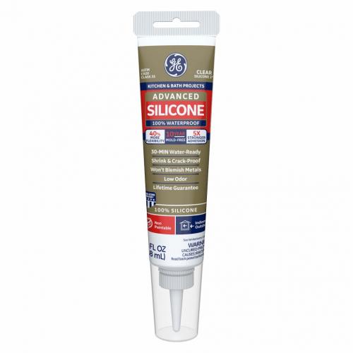 Advanced Silicone 2 Kitchen & Bath Sealant, 2.8oz, Clear