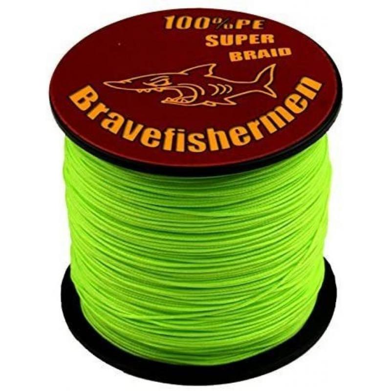 Super Heavy PE Twisted Fishing Line 2.7kg To 2.7kg Light Green