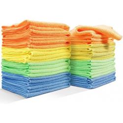 24 Pack Reusable Microfiber Cleaning Cloth For Kitchen Car Cleaning Soft Cleaning Rags Kitchen Wipes Without Chemicals