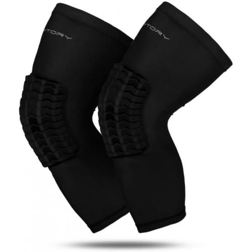 Padded Compression Leg Sleeves Basketball Knee Pads Brace Support for Football Volleyball Baseball Soccer Tennis Sports Protection