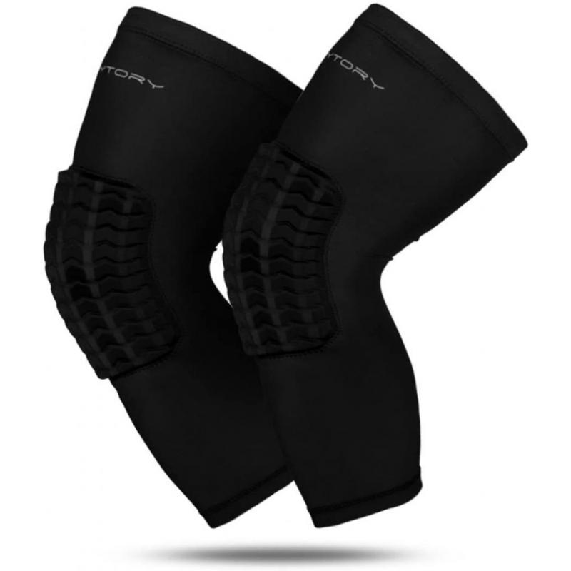 Padded Compression Leg Sleeves Basketball Knee Pads Brace Support for Football Volleyball Baseball Soccer Tennis Sports Protection