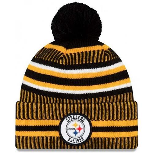 New Era Steelers Cap Pom Sport Knit