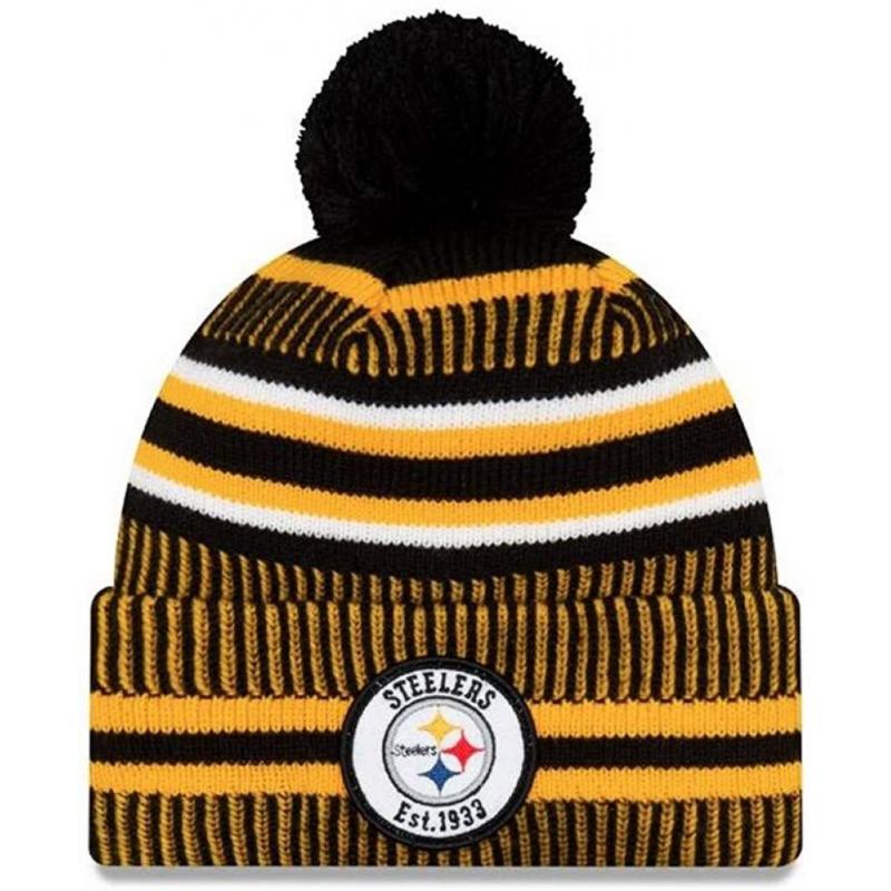 New Era Steelers Cap Pom Sport Knit