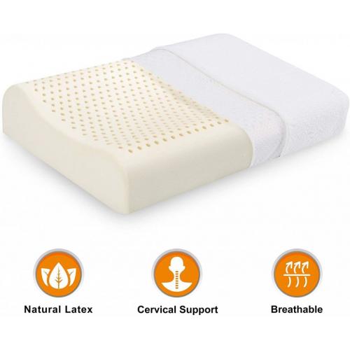 CooCoCo Natural Latex Bed Pillows for Sleeping