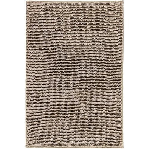 IKEA Microfiber Bath Mat - 35 x 24 | 1.25 Thick - Ultra Soft Super Absorbent Fast Dry (1, Beige)