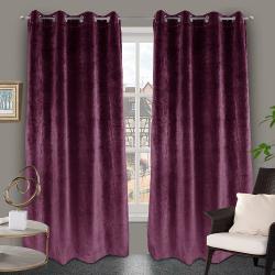 100% Blackout Velvet Curtain 52X108Inches