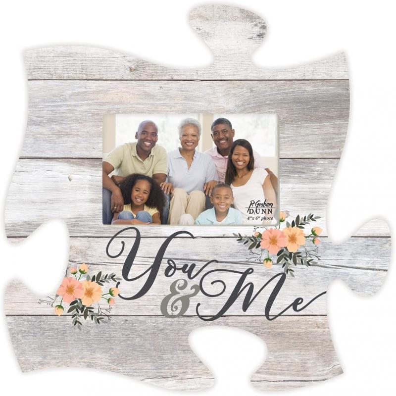 Wood Puzzle Wall Plaque Photo Frame