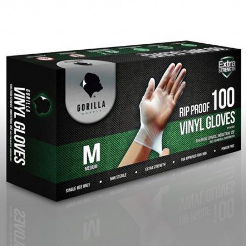 Gorilla Supply  Vinyl Gloves 100 Pack