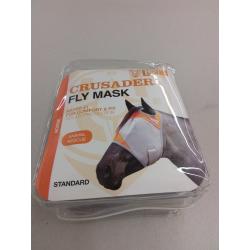 Cashel Crusader Standard Fly Mask with Orange Trim - Size: Horse