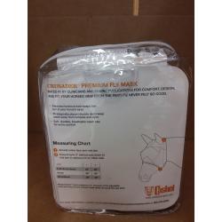 Cashel Crusader Standard Fly Mask with Orange Trim - Size: Horse