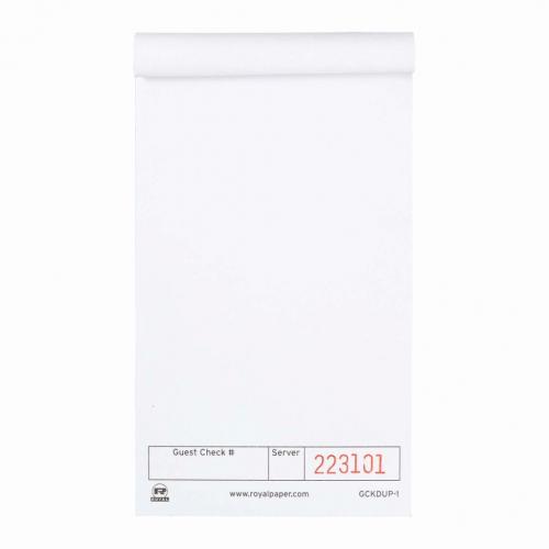 Royal Paper White Guest Check Paper