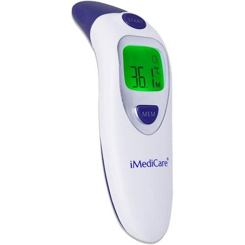 iMediCare Digital Medical Infrared Forehead and Ear Thermometer for Baby, Kids and Adults with Fever Indicator CE Approved, Dual Modes, Instant Results, Best Infrared Lens, high Accuracy