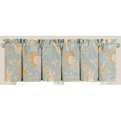 C&f Home Natural Shell Valance 72 X 15.5 Inch Valance Blue