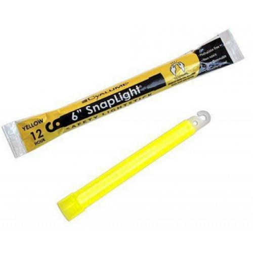 Cyalume Snaplight 6in Yellow 12hr Non-Toxic 9-08082