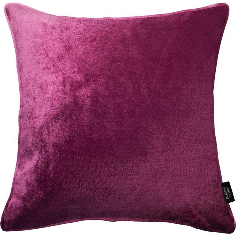 McAlister Textiles Velvet Hot Pink 24 Pillow Cover, Home Accessories Luxury Soft Crushed Shiny Metallic Throw Cushion For Bedroom Sofa Living Room 60cm