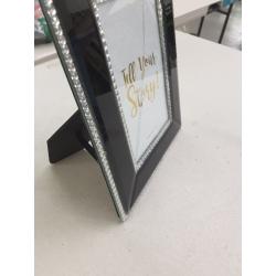 Black Sparkles Photo Picture Frame 4 X 6