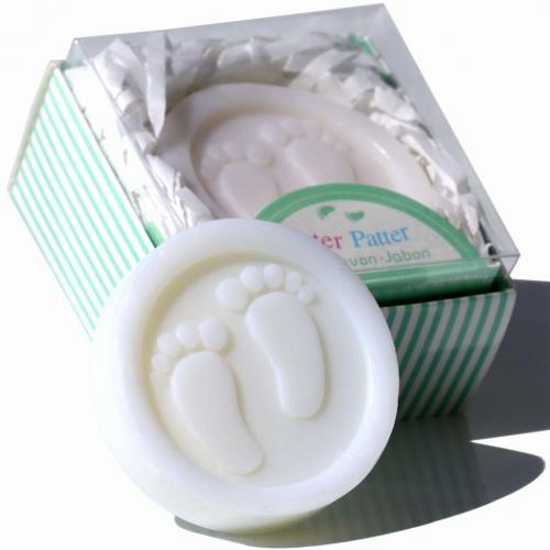12ct Baby Footprints in Soap in Gift Box Baby Shower Favor Gift by AiXiAng
