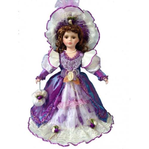Jmisa Porcelain Victoria Doll, Purple