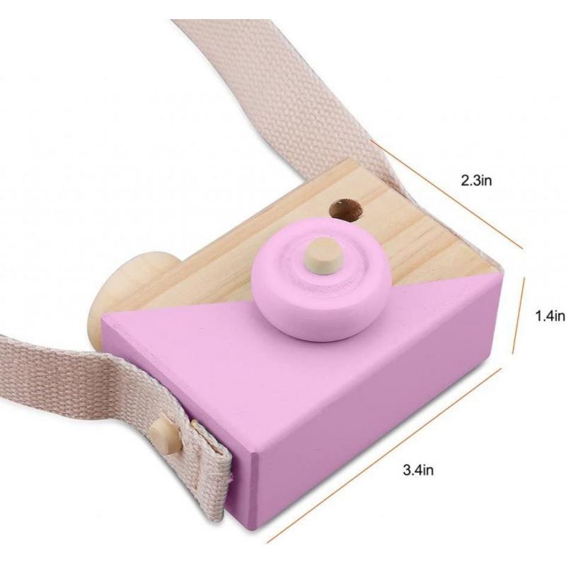 PCloud Kids Wooden Mini Camera Toy