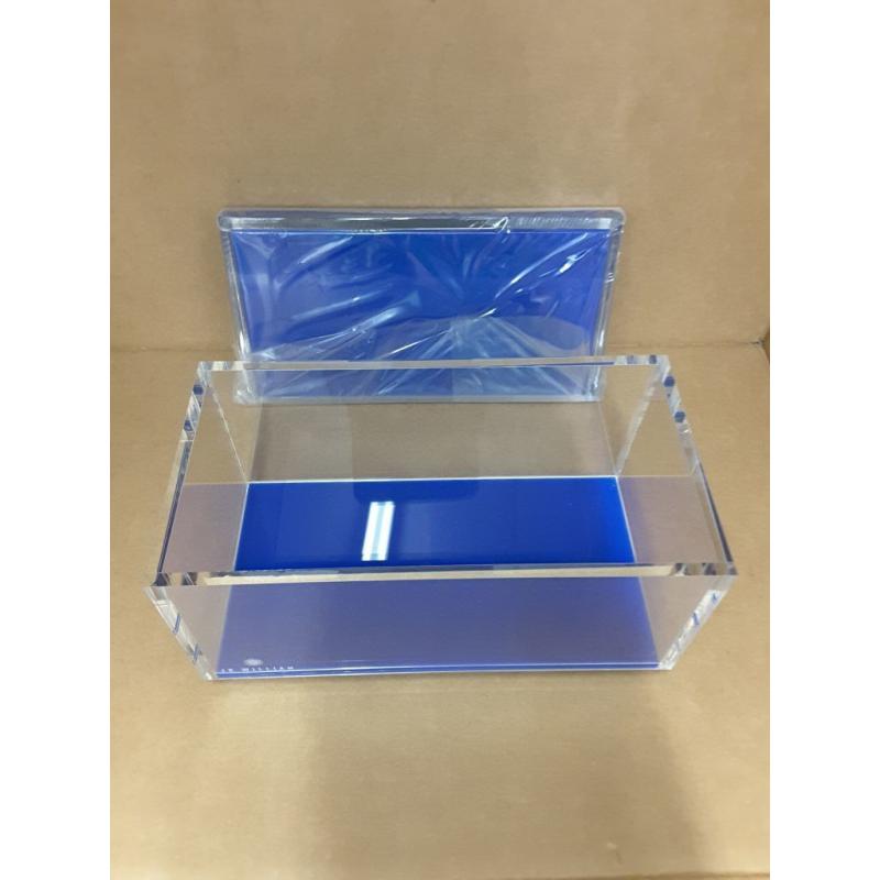 JR William Modern Luxury Hand-Crafted Clear and Colored Acrylic Stackable Box