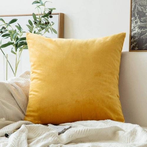 Throw Pillow Cover 24x24 Linen Yellow/Tan