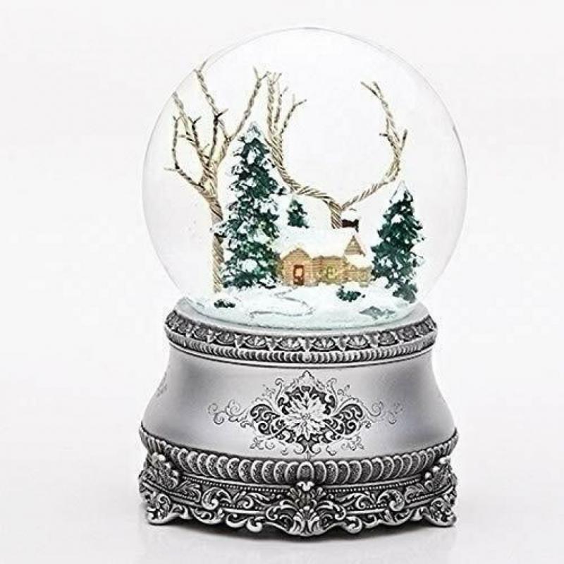 Roman Glitter Dome Christmas Snow Globe